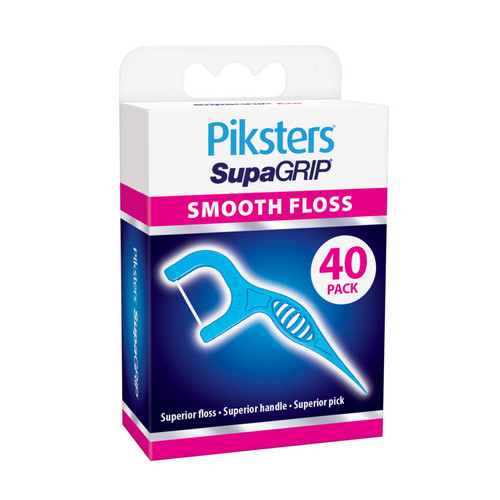 Piksters SupaGRIP Floss Picks Smooth 40pk