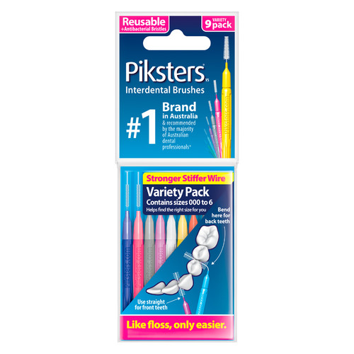 Piksters Interdental Brushes Variety 9pk
