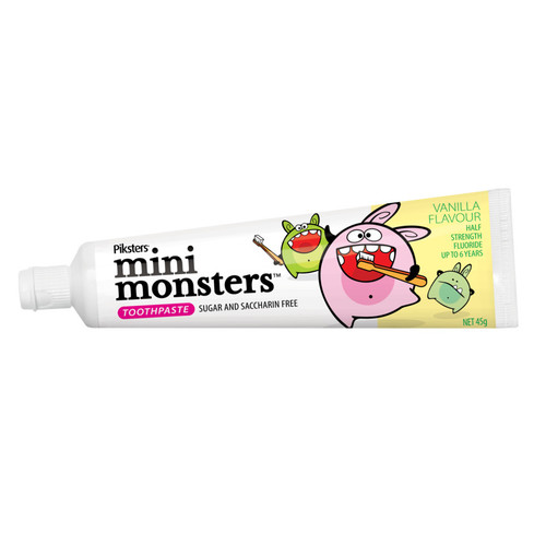 Piksters Mini Monsters Vanilla Toothpaste 45g