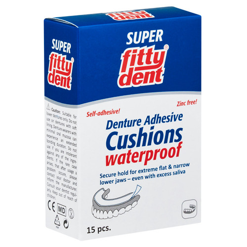 Fittydent Lower Denture Adhesive Cushions 15pk Fittydent Lower Denture Adhesive Cushions 15pk