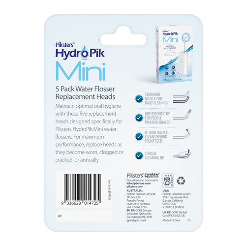 Piksters HydroPik Mini Replacement Heads 5pk
