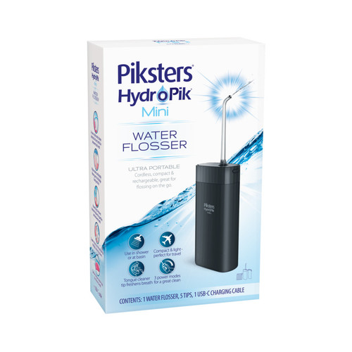 Piksters HydroPik Mini Water Flosser Black Piksters HydroPik Mini Water Flosser Black