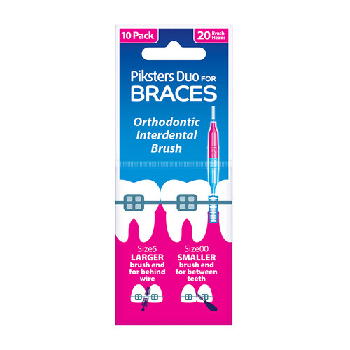 Piksters Braces Interdental Brushes 10pk