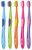 Kids Piksters Curvie Toothbrush: Smaller head, soft x-fine filaments, rubber grips, and curved handle for comfortable, confident brushing.