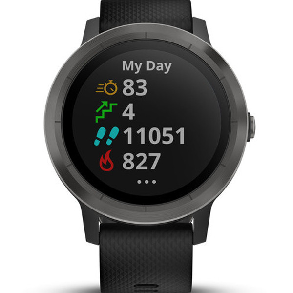 Garmin Vivoactive(3) Black Strap 43MM Watch 010-01769-10