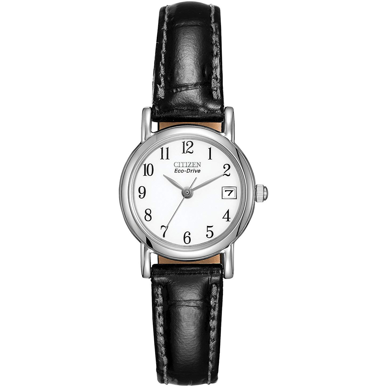 citizen eco drive leather watch