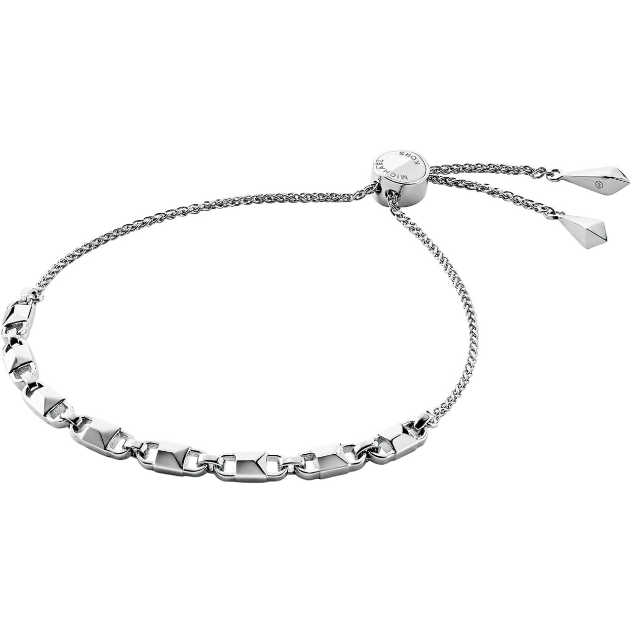 michael kors silver slider bracelet