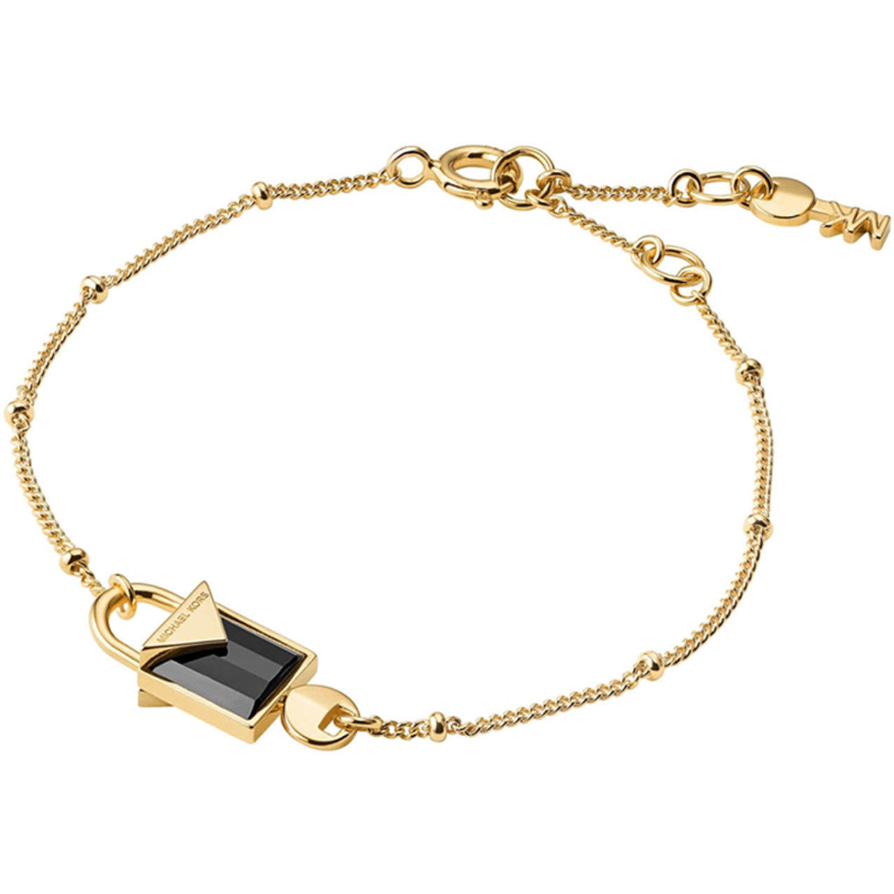 michael kors black and gold bracelet