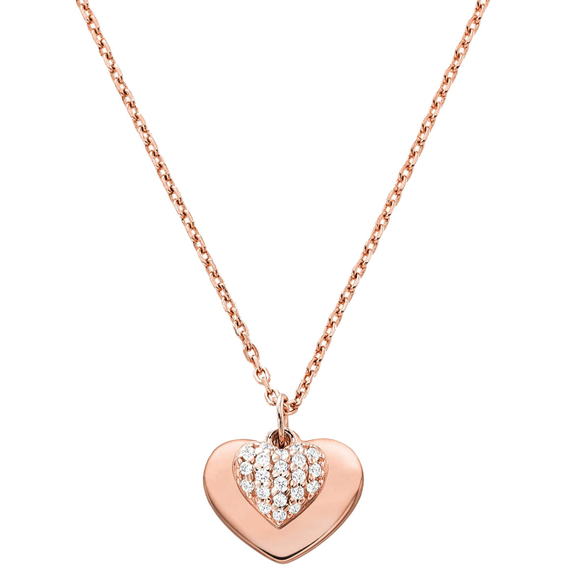 rose gold michael kors necklace