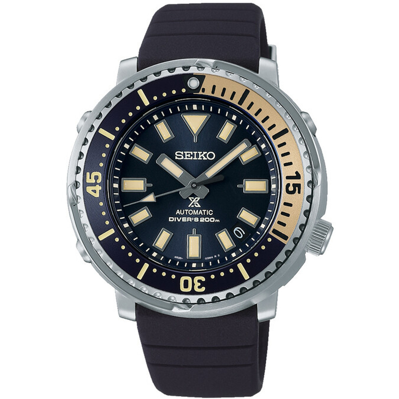 SRPF81K1: Seiko Prospex Street Series Tuna Safari Edition Silicone Strap  Diver's Watch