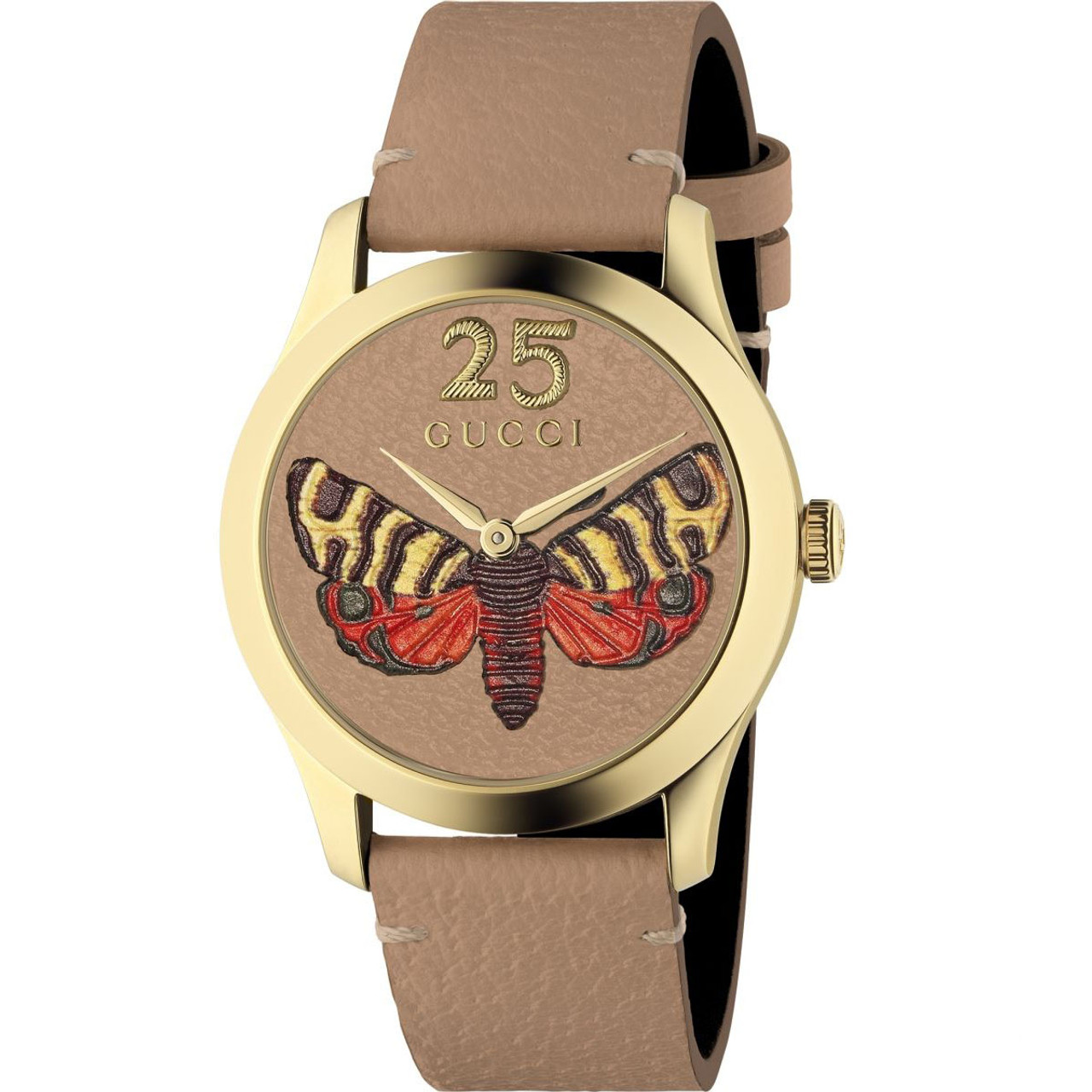 gucci watch with butterfly