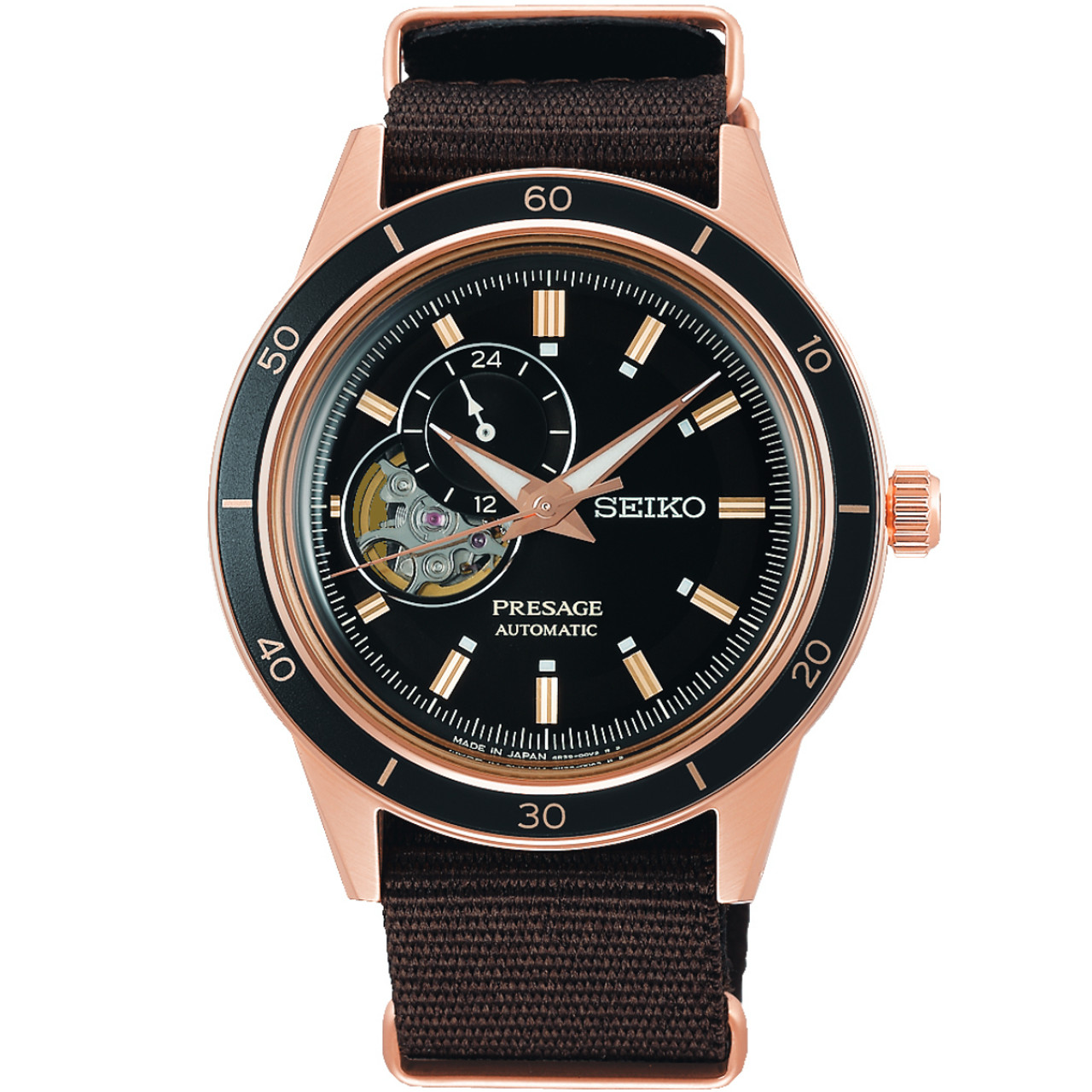 Seiko SSA426J1| Presage 1960s Vintage Style Rose Gold Watch