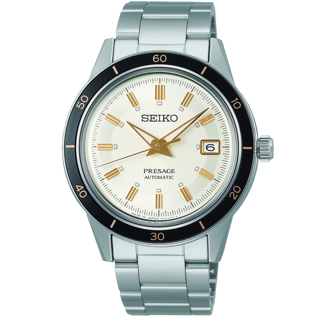 Seiko SRPG03J1 | Presage 1960s Vintage Style Cream Watch