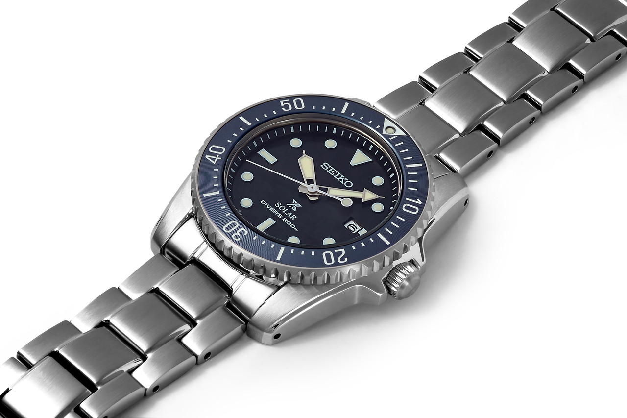 SNE569P1 : Seiko Prospex Solar Scuba Diver's Black Dial Watch