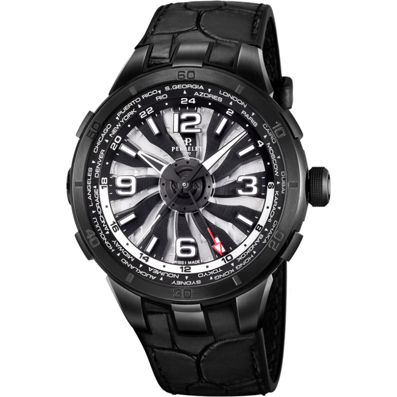 Perrelet Turbine Carbon Midnight Blue – A4065/2 – 5,410 USD – The Watch  Pages