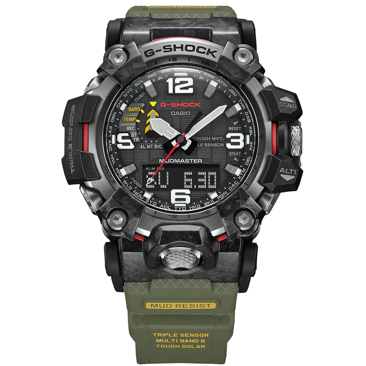 G-Shock Mudmaster Carbon Core Radio Controlado Sapphire Tough Solar de  Hombre GWG-2000CR1A