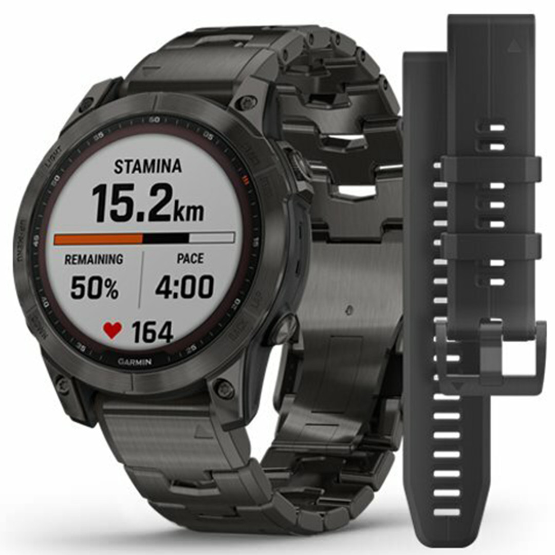 Carbon Grey Fenix Dlc Garmin Fenix Sapphire Solar 47MM Carbon Grey