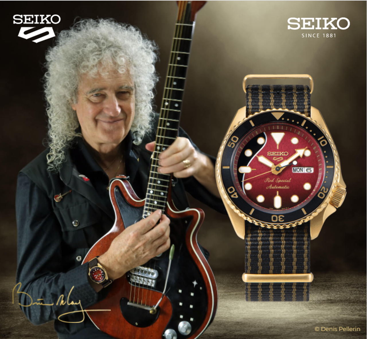 Seiko Brian May Red Special 2 Watch SRPH80K1