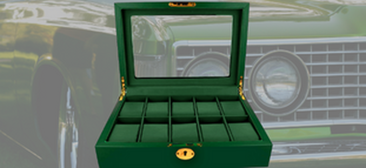 Orbit British Racing Green Luxury Watch Box OW203
