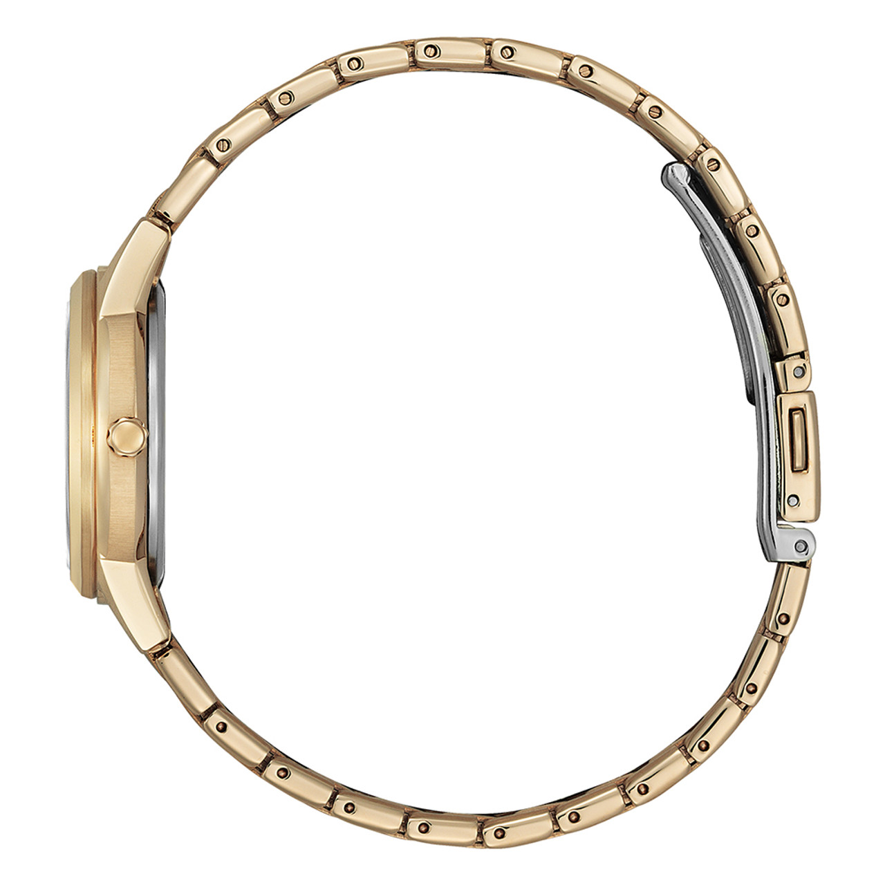 Citizen Eco-Drive Ladies Gold Tone Bracelet Watch FE1243-83A