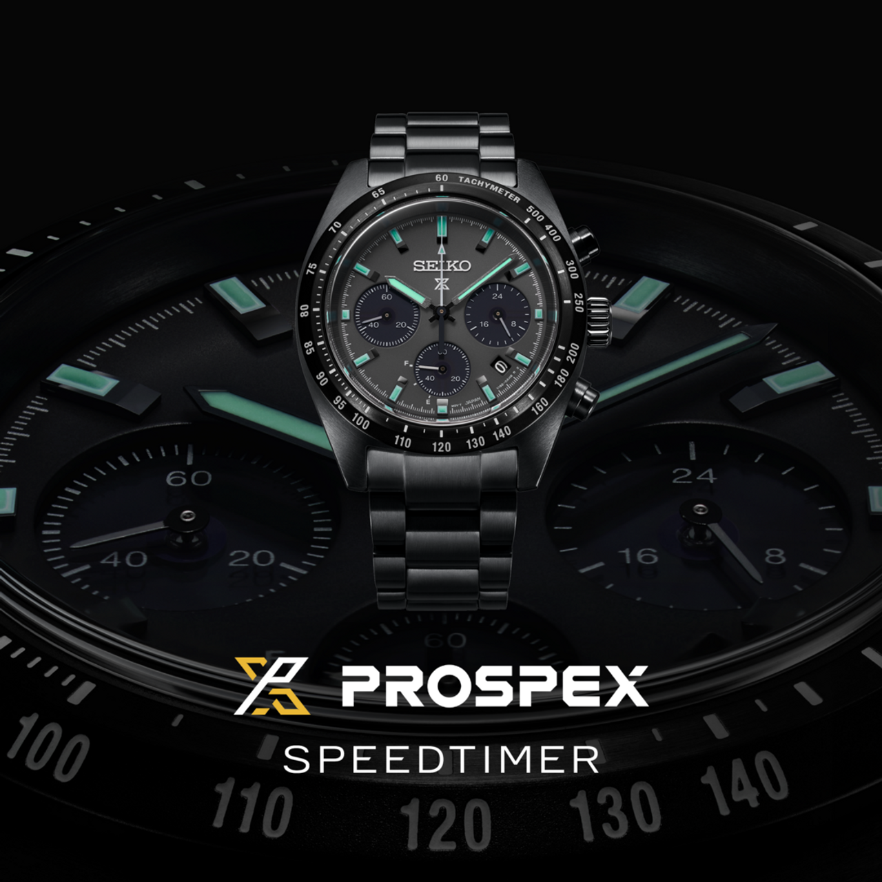 Seiko SSC917P1 Black Series Night Speedtimer Solar Prospex Watch