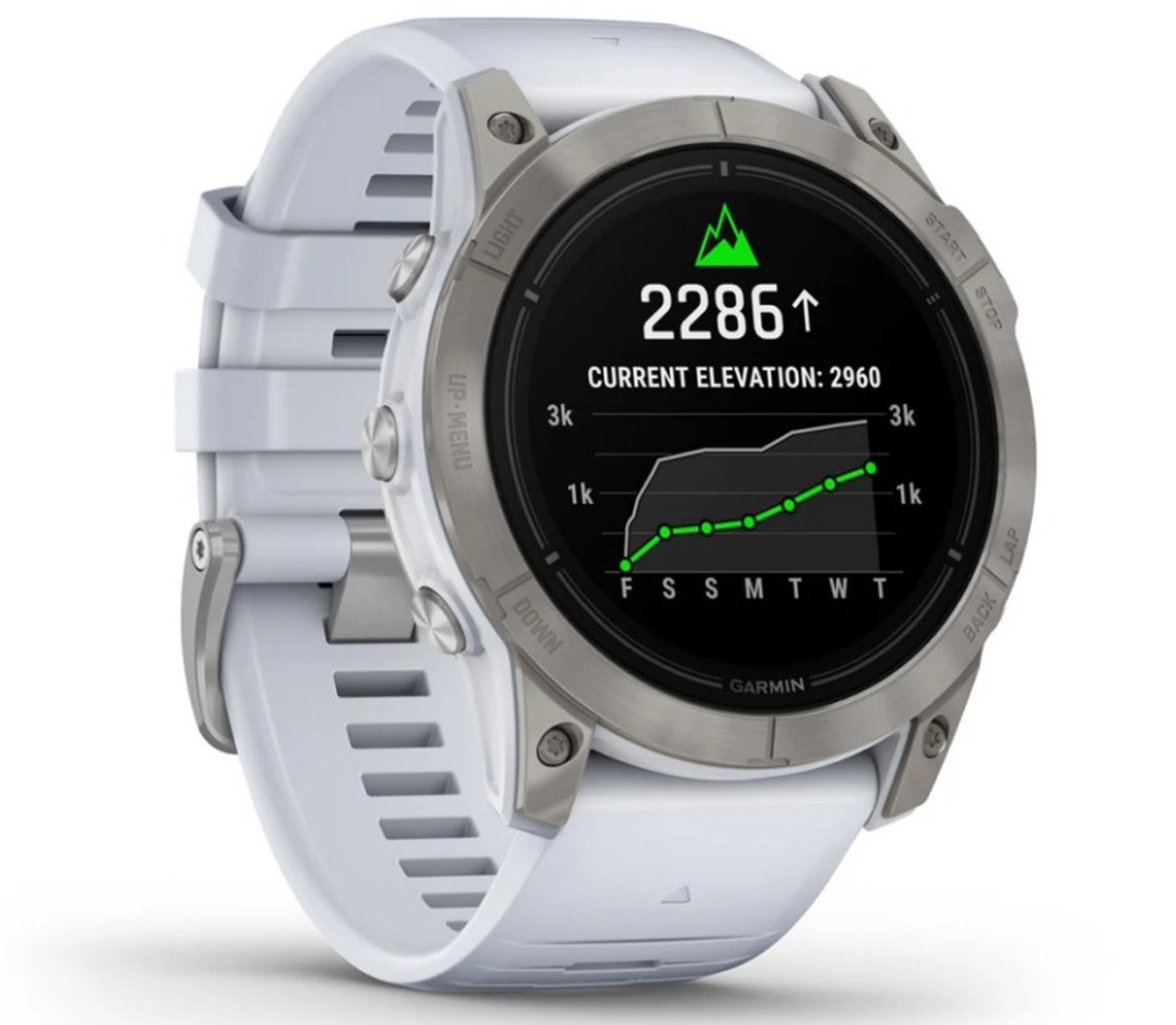 Montre GPS Garmin Fenix 6 Pro Solar Edition Mineral Blue avec bracelet  Whitestone