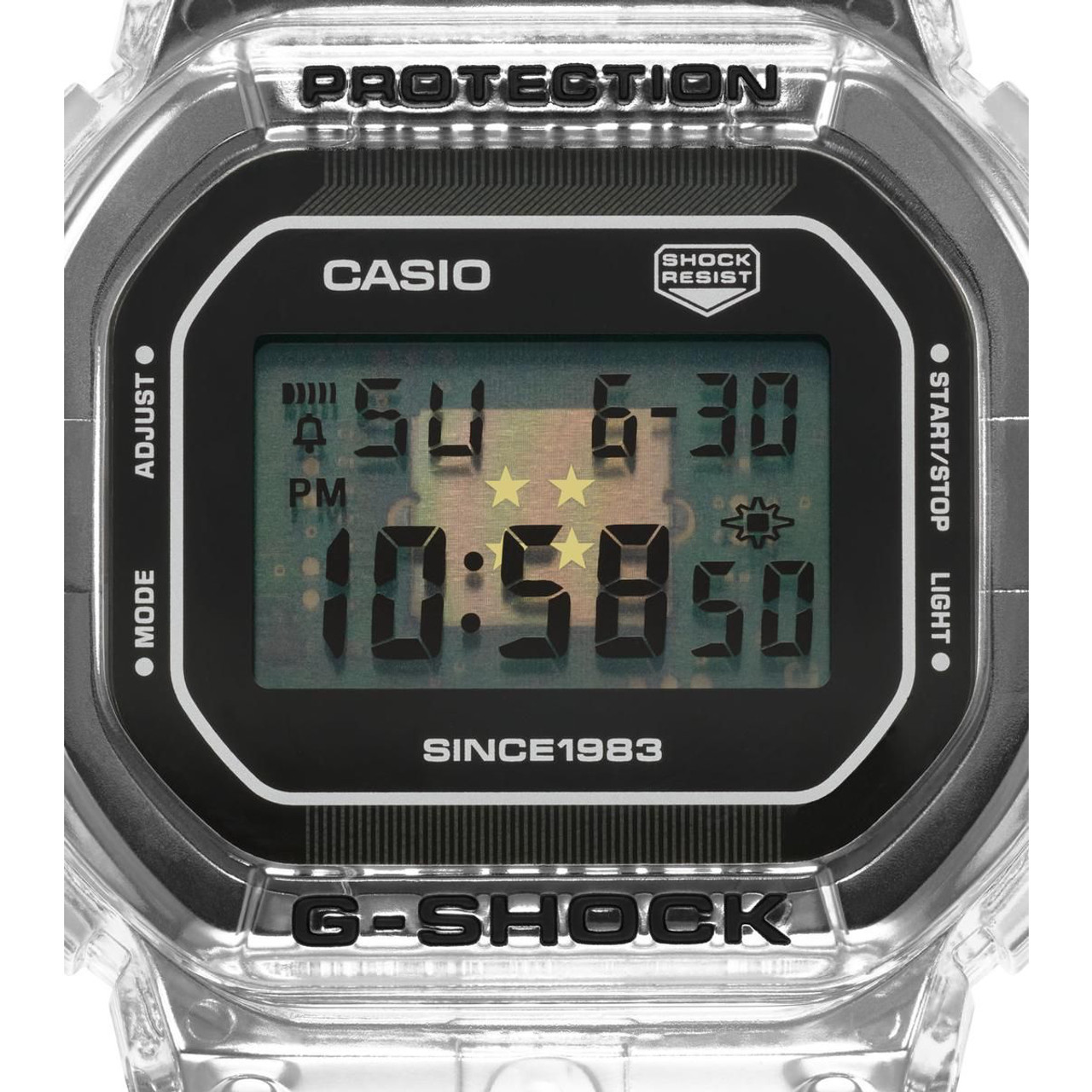 G-Shock Limited Edition Clear Remix Eric Haze 40th Anniversary Square  Digital Watch DW-5040RX-7ER