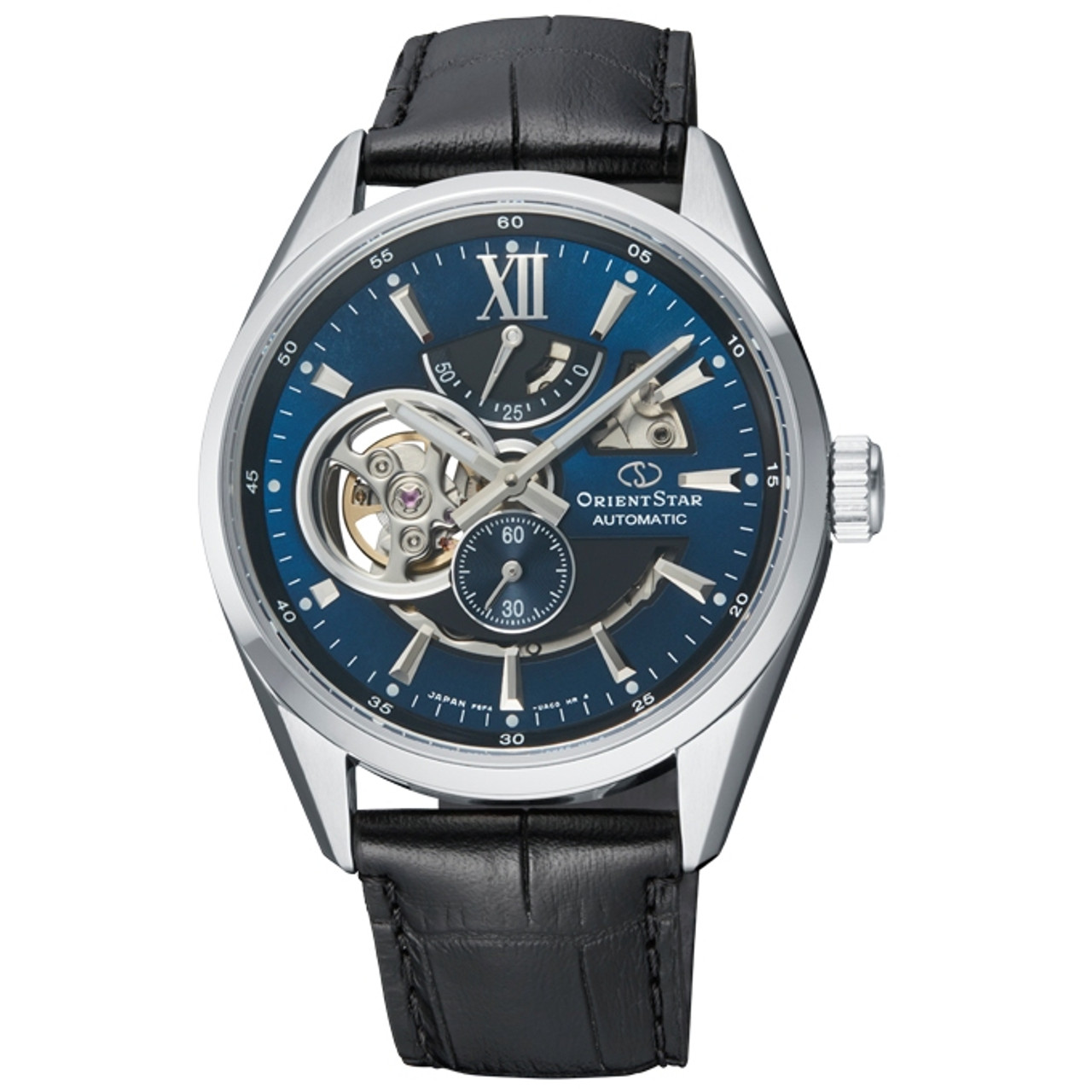 Orient Star Semi Skeleton Mechanical 41mm Blue Watch RE AV0005L00B