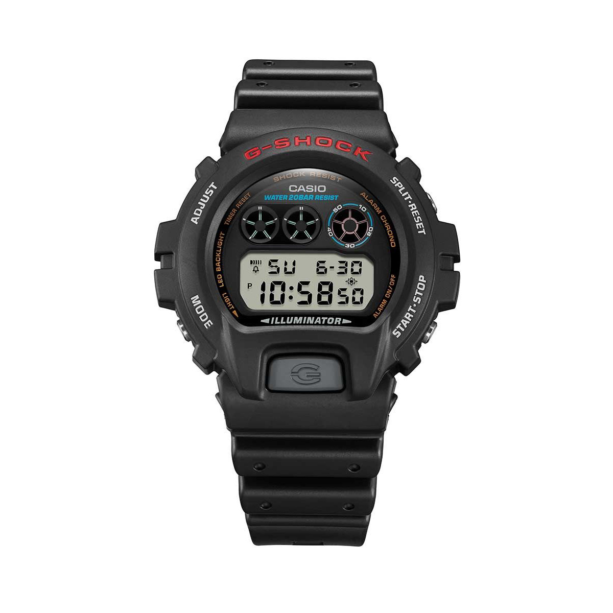 Casio G-Shock Men's Carbon Stopwatch LED Watch DW-6900U-1ER