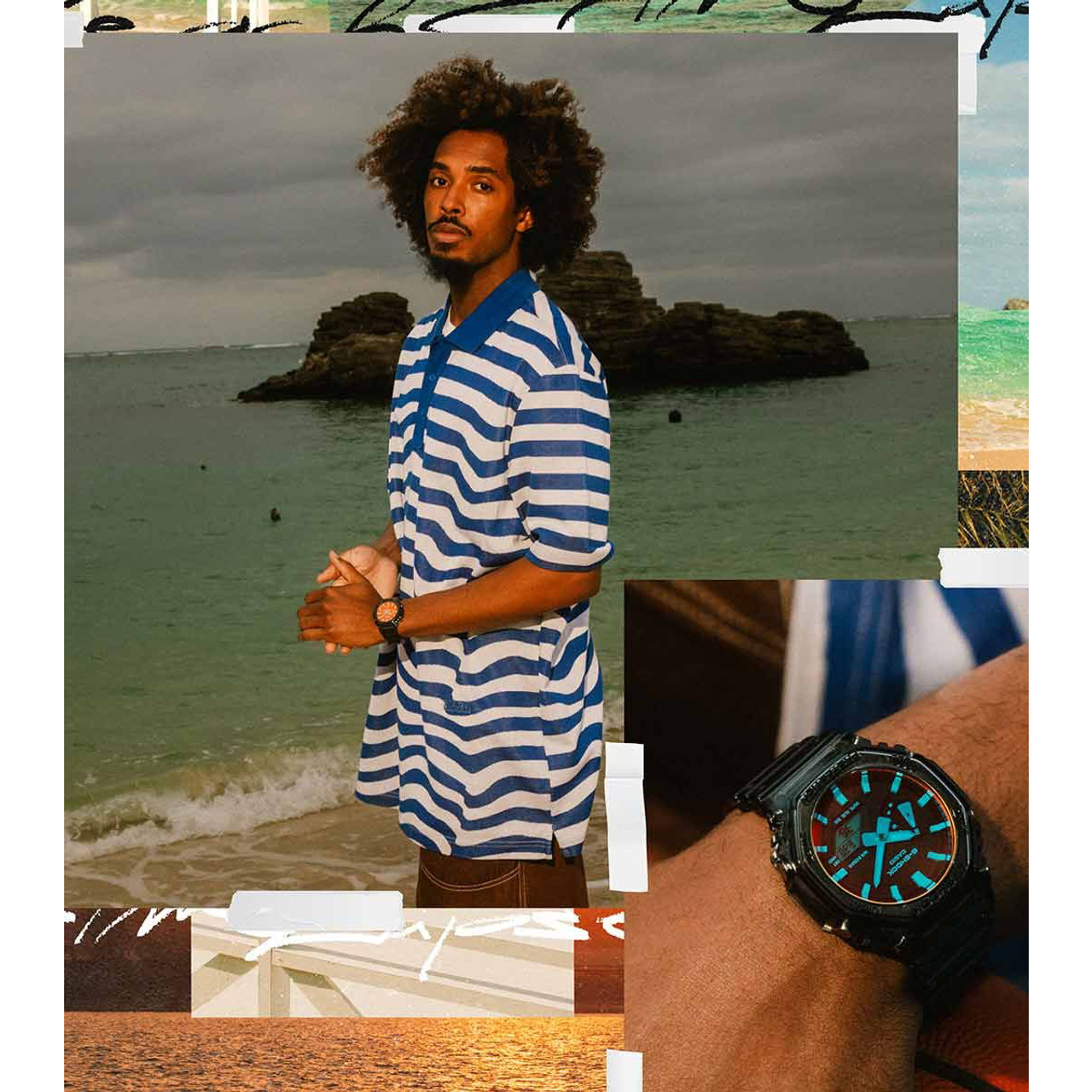 時計 GA-2100TLS-8AJF BEACH TIME LAPSE Casio G-Shock Analog-Digital Beach Time Lapse GA-2100TLS