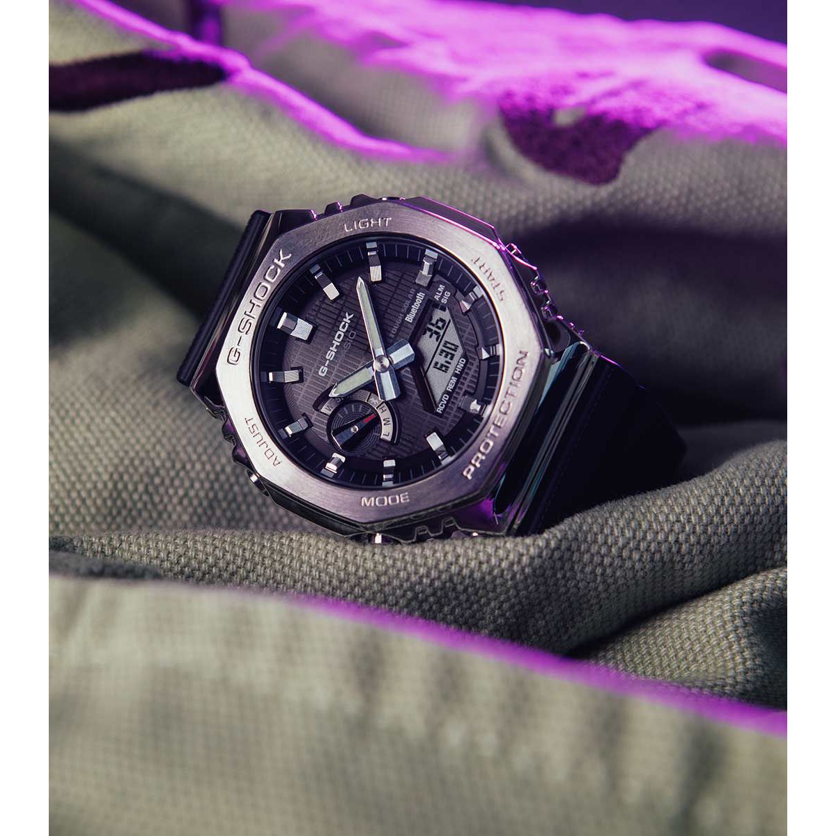G-Shock Metal Covered 2100 Bluetooth Watch GBM-2100-1AER