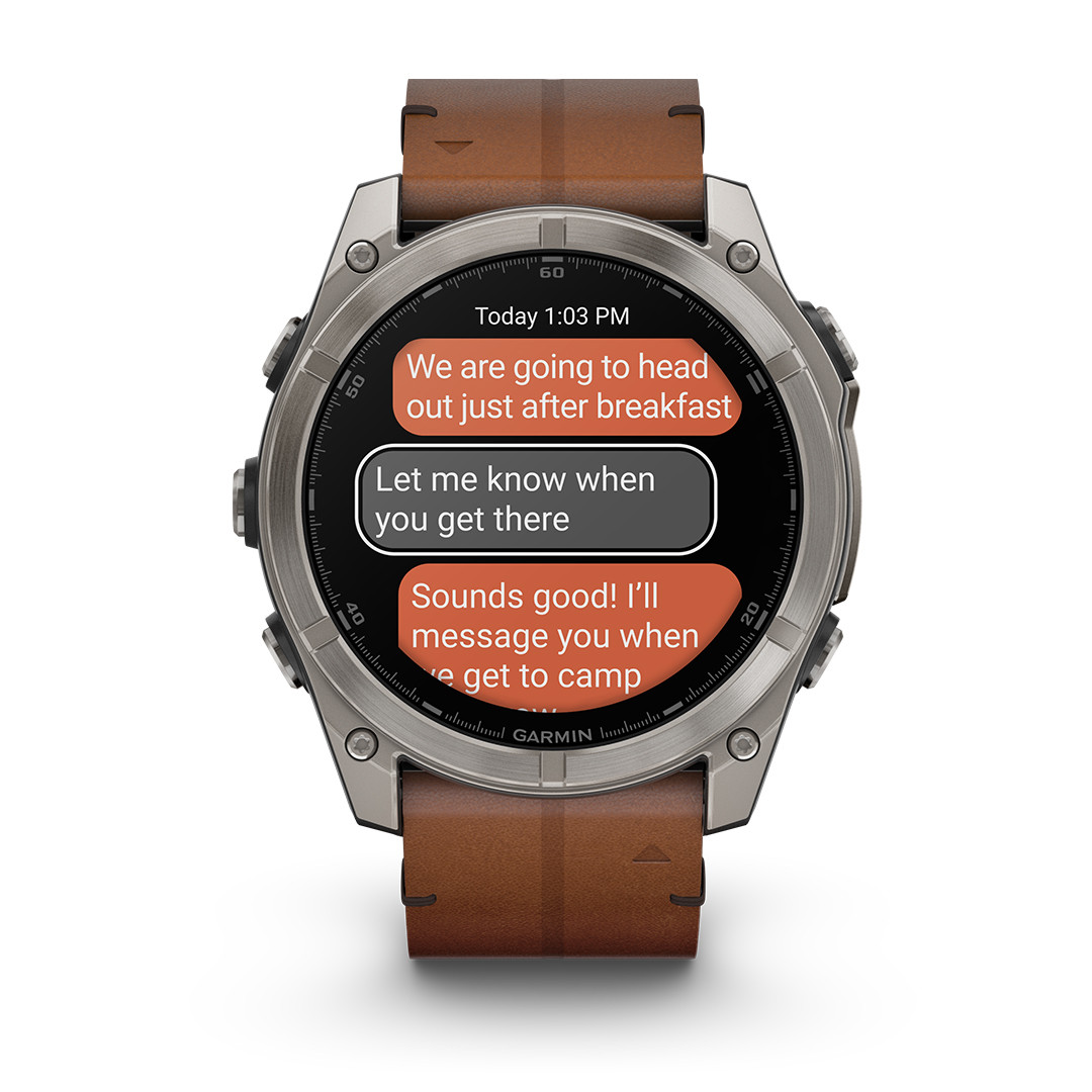 Garmin Fenix 8 Sapphire Solar Titanium AMOLED 51mm Watch 010-02907-11