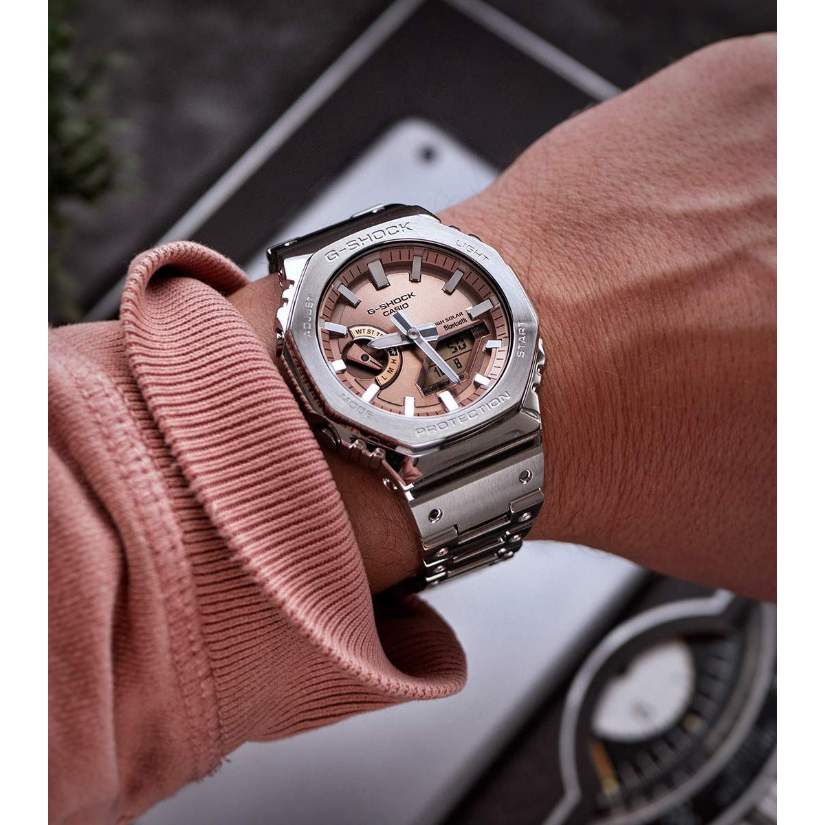 Casio G-Shock Full Metal LED Bluetooth Watch GM-B2100AD-5AER