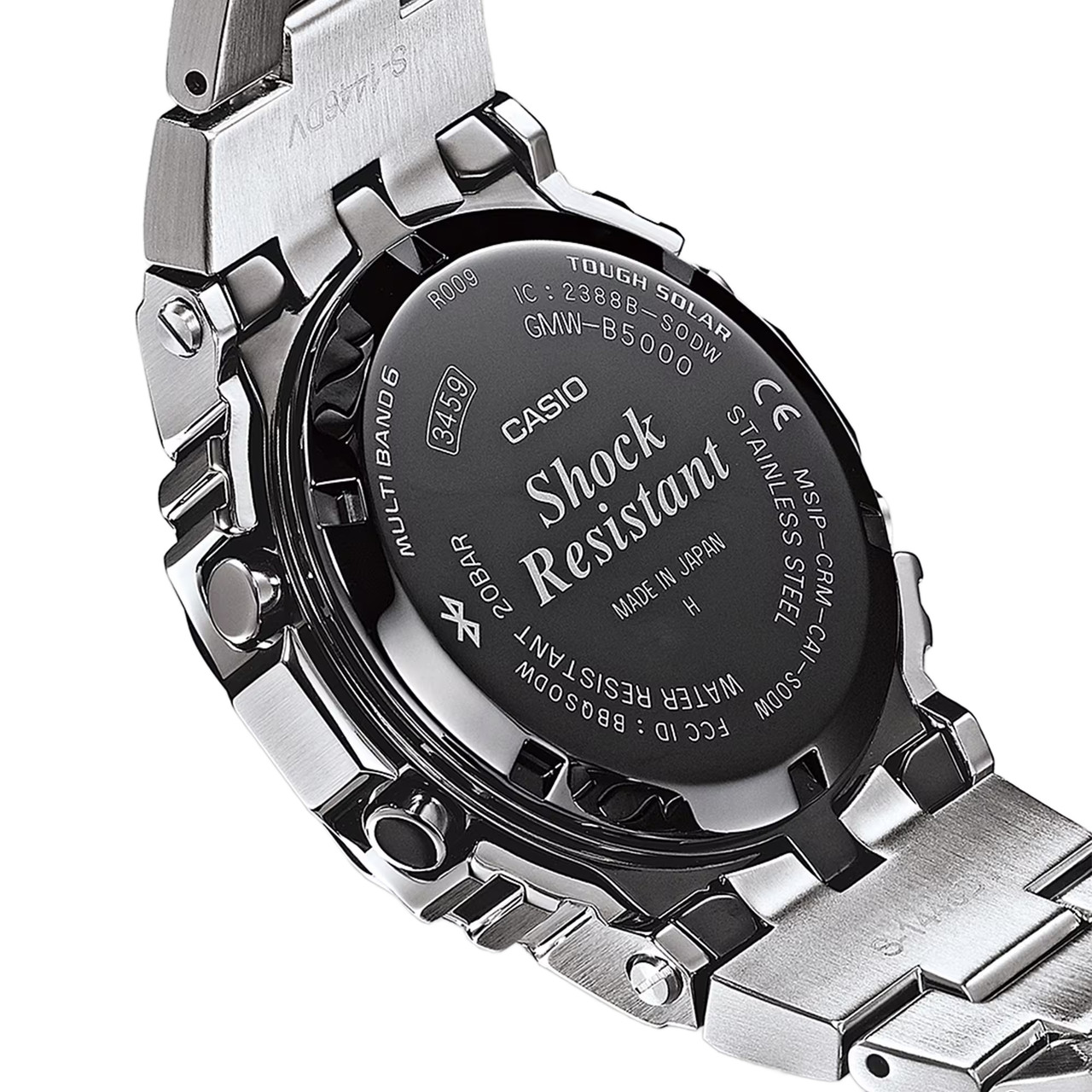 G-SHOCK GMWーB5000 G-Shock Full Metal Watch 49.3mm 200M Silver GMW-B5000D-1CER