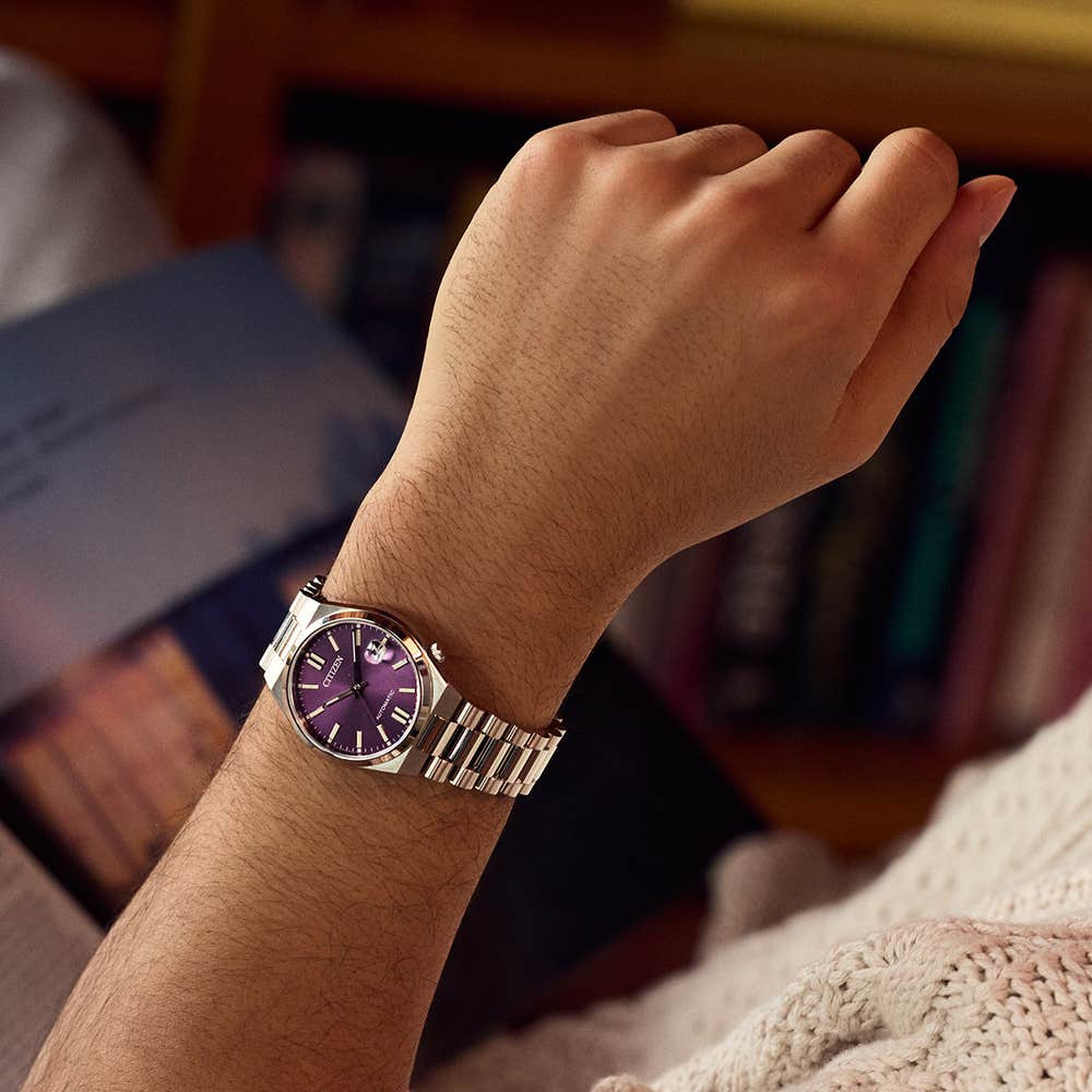 Citizen Tsuyosa Watch 37mm Automatic Purple Watch NJ0200-50W
