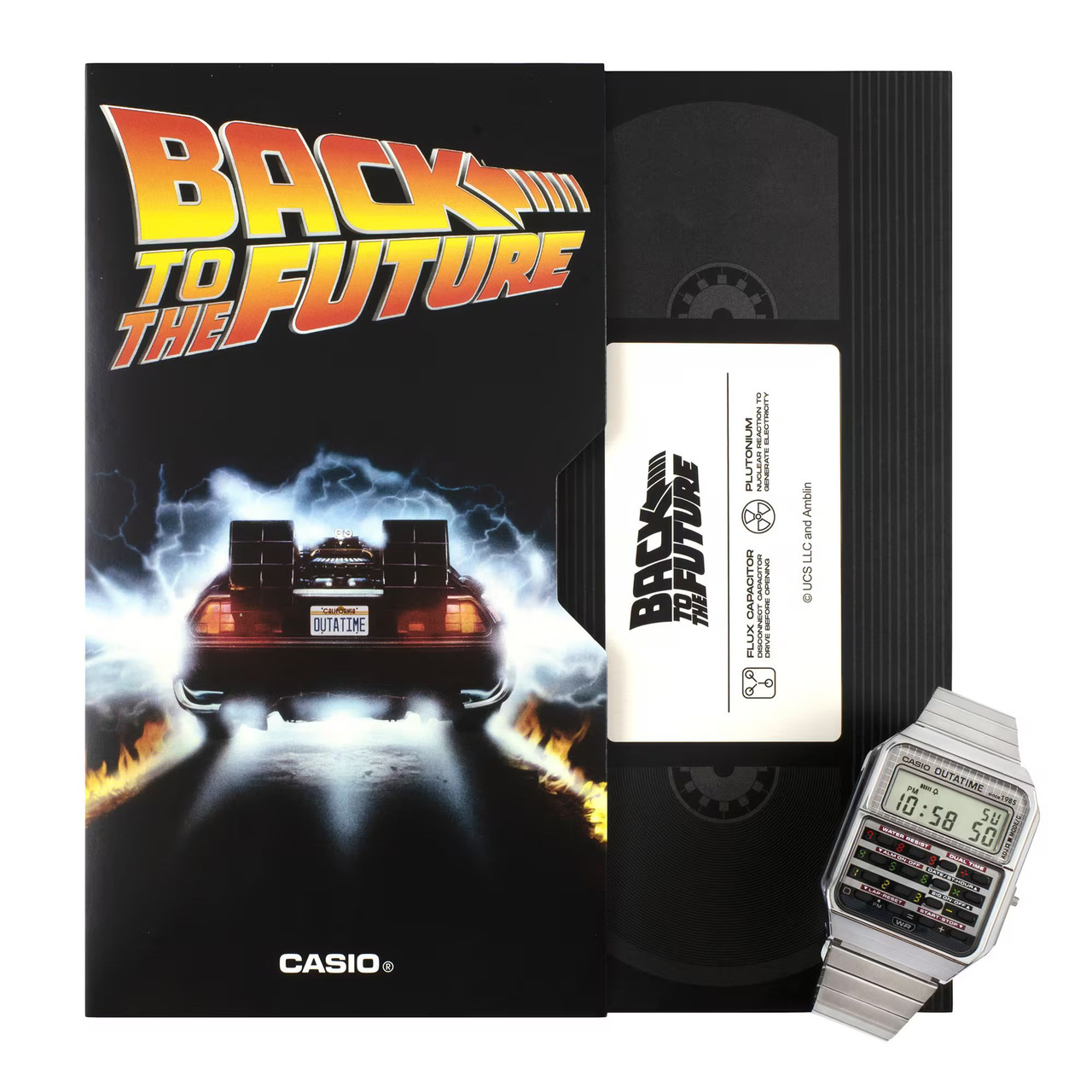 Casio Back to the future Limited Edition Digital Grey Watch CA