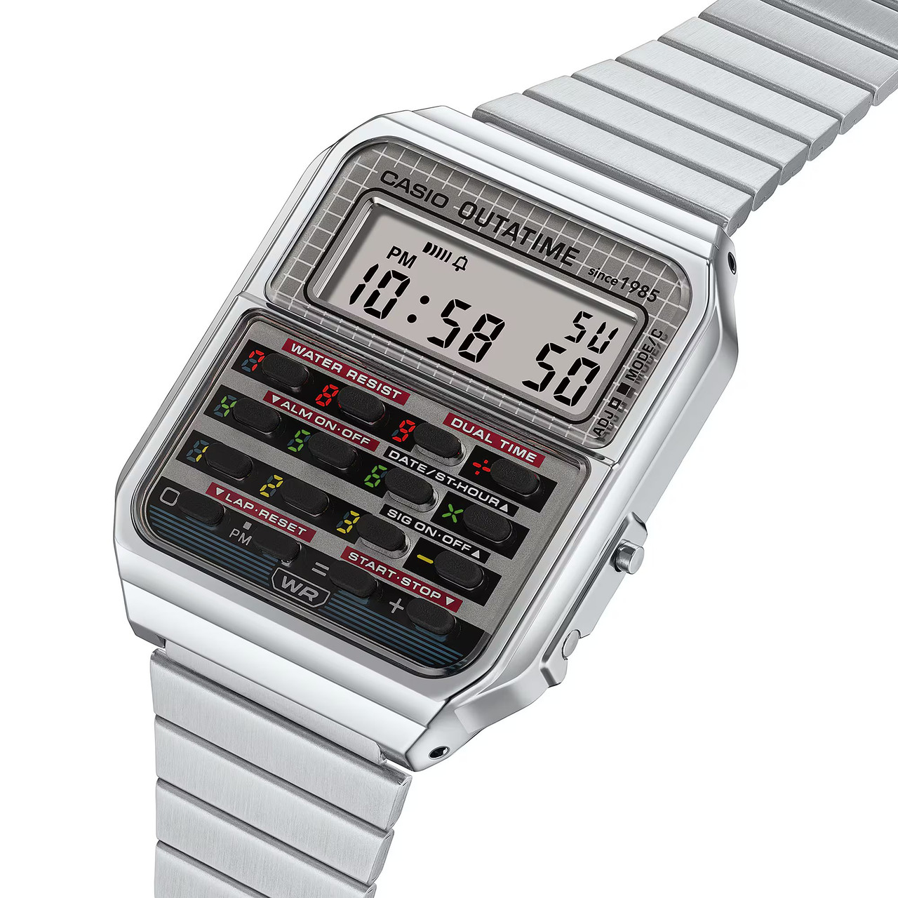 Casio Back to the future Limited Edition Digital Grey Watch CA
