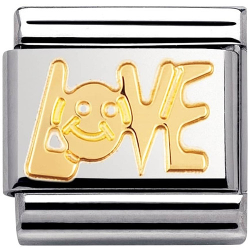 Nomination Ladies Composable Classic 18K Gold Love Charm 030107/06