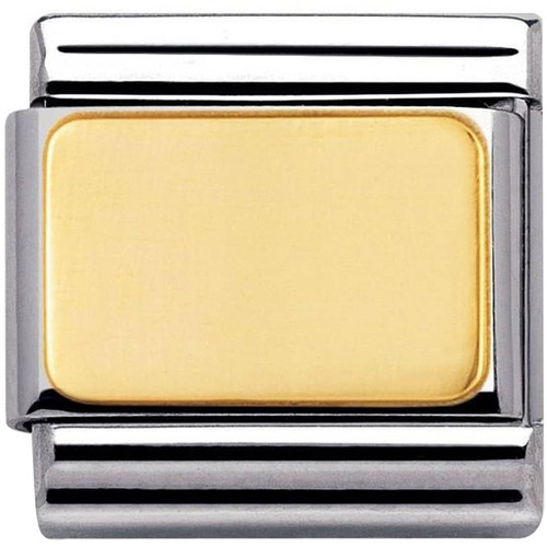 Nomination Ladies Composable Classic 18K Gold Plain Plate Charm 030121/01