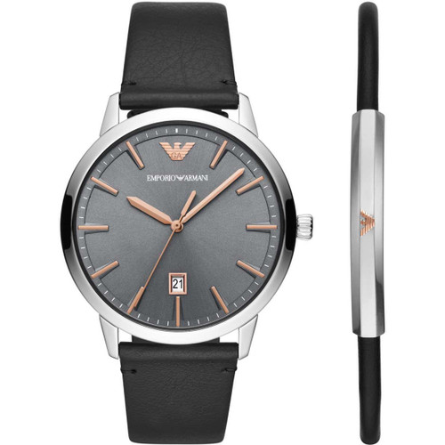 Emporio Armani Ruggero Gift Set Watch And Bracelet AR80026