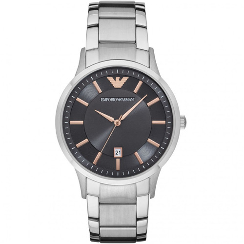 Grey Dial Silver Bracelet Watch AR2514