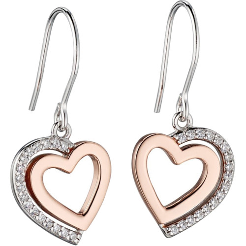 Fiorelli Silver And Rose Gold Heart 