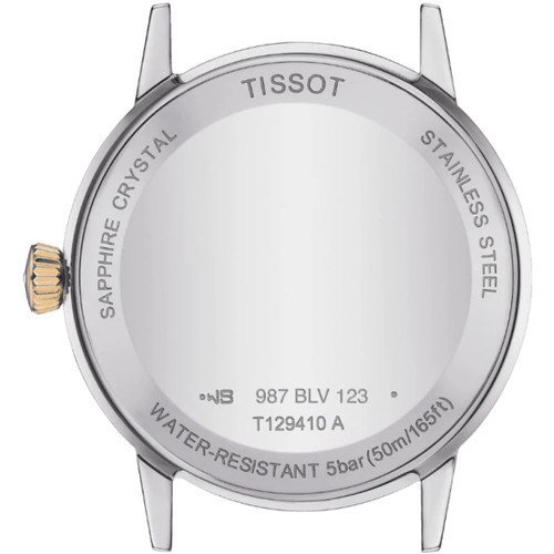 Tissot T-Classic Ivory Dial Brown Strap Watch T1294102626300