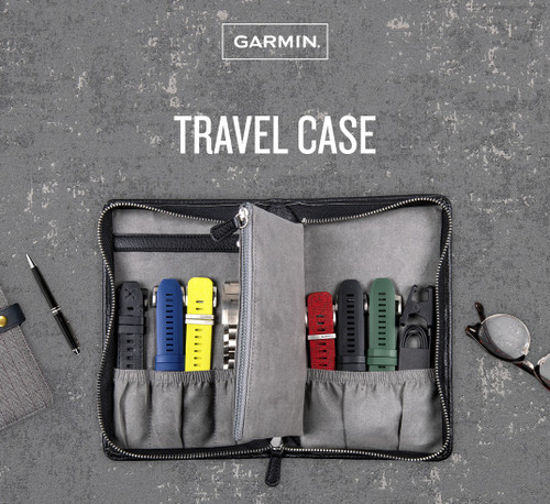 Garmin Wolf Leather Travel Carry Case Zippered Case