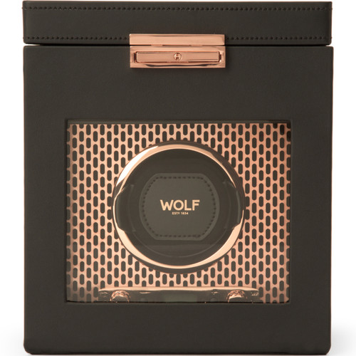 469216 WOLF Axis Copper Single Watch Winder With Storage