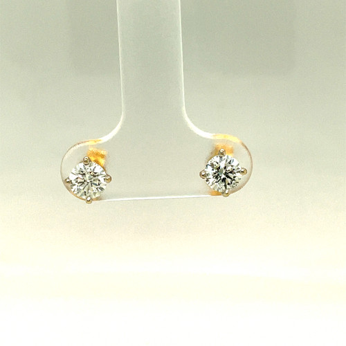 18ct White Gold Diamond Stud Earrings 15-53-068