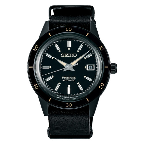 Gucci - 101M Day and Date Watch with Black Leather Strap – Every