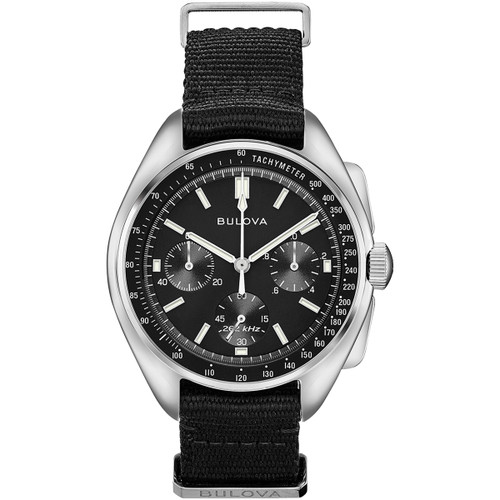 Bulova Lunar Pilot Special Edition Chronograph NATO Strap Watch 96A225