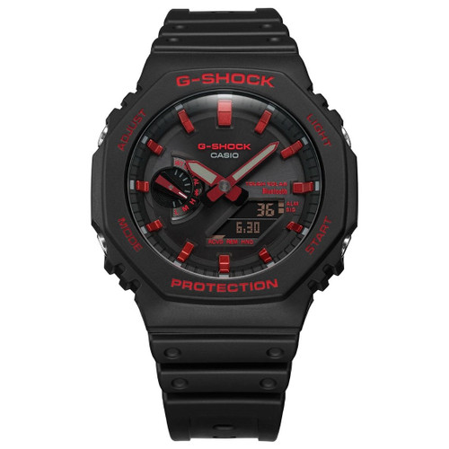 G-Shock Ignite Red Bluetooth Solar Black and Red Watch GA-B2100BNR-1AER