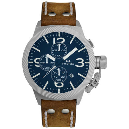 TW Steel Canteen Blue Dial Sapphire Watch CS102